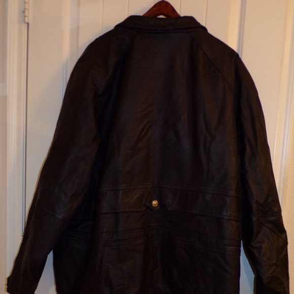 PHASE 2 MENS BLACK LEATHER JACKET - Picture 5 of 5